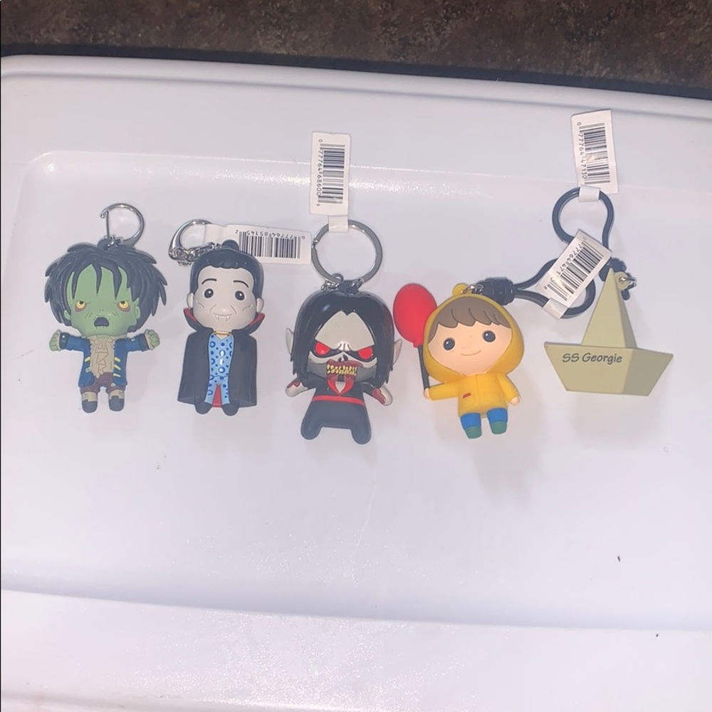 Scary movie key chains/clips